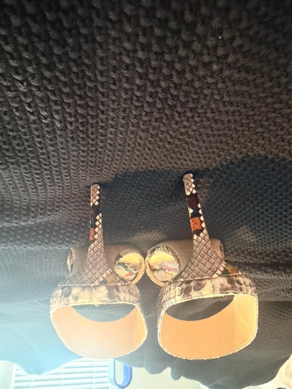 Jimmy Choo Multicolor Python Sandals 40.5 - Picture 4 of 7
